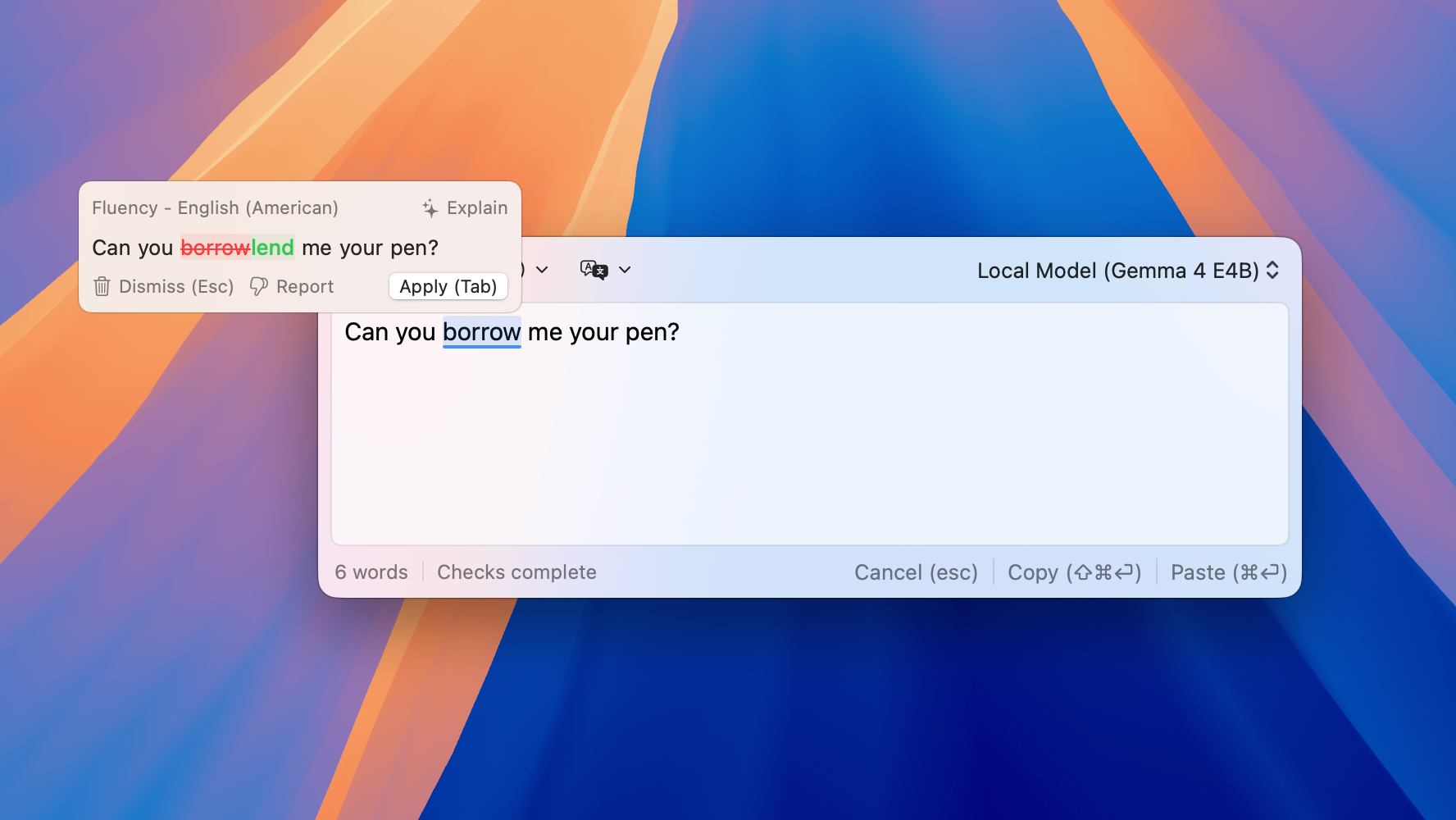 Rewrite for clarity screenshot